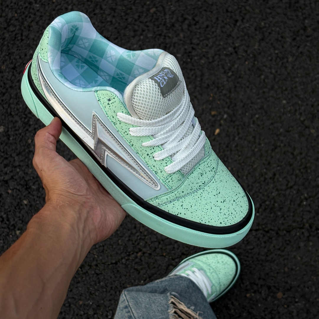 Fresh Mint Green Lightning Chu - đánh giá và giá Vans Shoes Old Skool